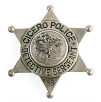 CICERO ILLINOIS POLICE DETECTIVE SERGEANT BADGE NO