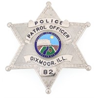 DIXMOOR ILLINOIS POLICE PATROL OFFICER BADGE NO. 8