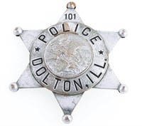 DOLTON ILLINOIS POLICE BADGE NO. 101