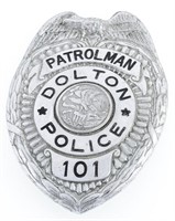 DOLTON ILLINOIS POLICE PATROLMAN BADGE NO. 101