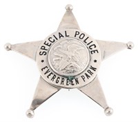EVERGREEN PARK ILLINOIS SPECIAL POLICE BADGE