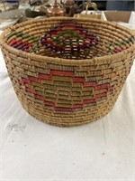 Native American gathering basket. 12 inches in