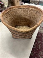 Huge antique Native American gathering basket.