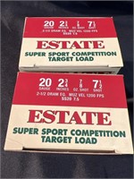 2 Boxes 20 gauge Estate super sport competition