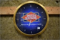 Dietz & Watson wall clock