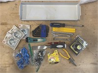 Box full of tools & hardware