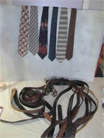 Men's Leather Belts & Ties / Lady's Hand Bags