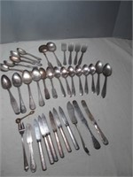 Vintage Silver Plate Flat Ware - Mixed Patterns