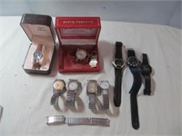 9pc Wrist Watches - Vintage to Modern