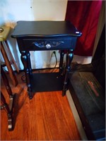 1 drawer black stand table