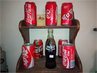 Coke cans + bottle from around the world