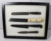 Lot 112   4 Antique Long Blade Knives