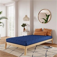 DHP QUILTED TWIN BUNK BED MATTRESS, NAVY
