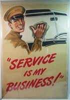 Lot 138   1938 Shell Service Poster.