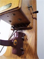 Lot 150   C/1890 Restored Oak Wall Phone.