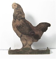 Lot 172   C/1895 Wooden Die-Cut Chicken Target