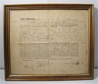Lot 191   Dated 1812 Printed Indenture Document