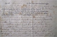 Lot 191   Dated 1812 Printed Indenture Document