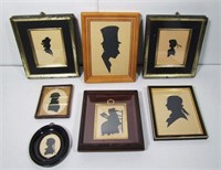 Lot 197   7 Various framed Antique Silhouettes