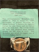 Arizona Territory 100th Anniversary 1863-1963