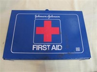 Vintage Johnson & Johnson Metal Fist Aid Kit