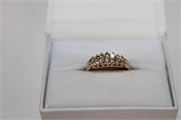 14k yellow gold Diamond Catherdryl style Ring