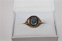 Men's Antique English Intaglio 9k Ring