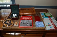 Miscellaneous Lot to include Wicker Serving Tray,