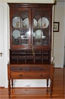 Vintage Mahogony Secretary's Desk w/3 Drawers, 10