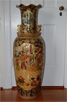 Oriental Floor Vase 36"h
