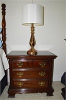 Kincaid Cherry 3 Drawer Bedside Table