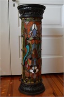 Multi-Colored Stained Glass and Resin 30" Tiffany