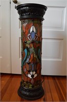 Multi-Colored Stained Glass and Resin 30" Tiffany