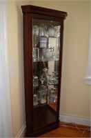 Corner Curio Cabinet w/4 adjustable glass