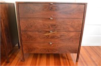 Mid Century 4 Drawer Dresser 36"x19.5"x36.5"h