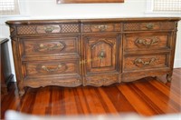 Vintage Thomasville 9 Drawer Dresser 80"x20"x33"h