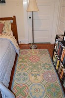 Floor Lamp 56"tall and 100% Wool Pile Rug