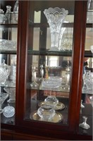 Contents of 3 Center Shelves of China Cabinet to