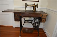 Vintage Singer Treadle Sewing Machine and