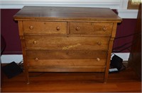 Vintage 4 Drawer Oak Dresser 40"x20"x32"h