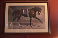 4-Framed Horse Themed Prints; Zenyatta "The