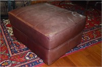 Thomasville Leather Ottoman 29"x23"17"h