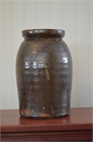 Antique Salt Glazed Crock 10.5"x 7"h