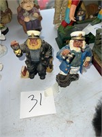 VINTAGE SEA CAPATAIN FIGURINES