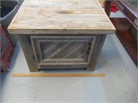 Custom Cedar Barn Wood Storage Table / Stand