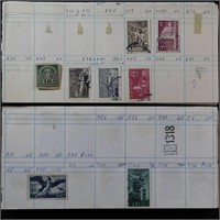 Worldwide Stamps on old approvals pages