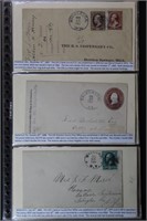 US Stamps 1880s 20+ Covers with fancy cancels,