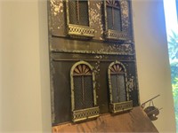 BRASS WALL DECOR - ''FRONT OF BUILDING / CAFE''