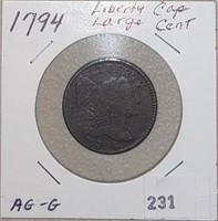 05/19/22 Coins, Currency, Gold, Silver & Jewelry