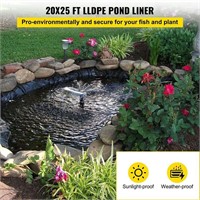 Happybuy LLDPE Pond Liner 20x25 ft